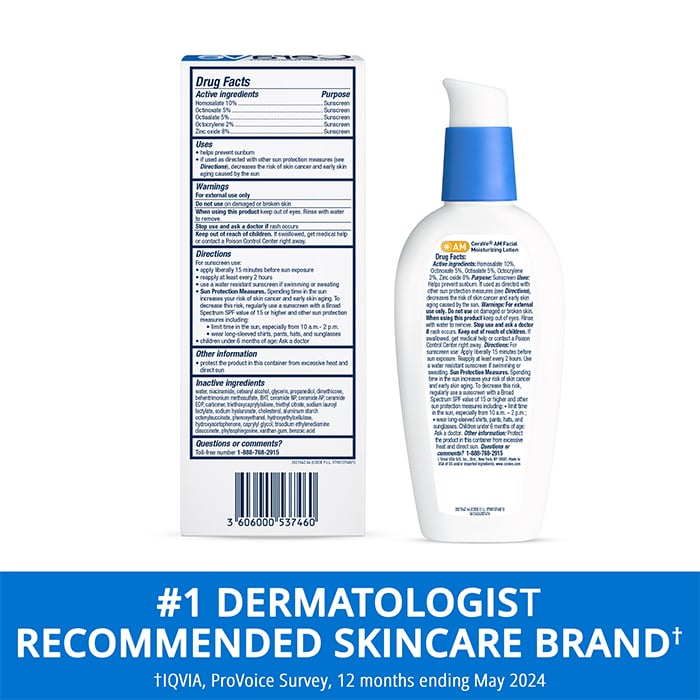 CeraVe Skincare Moisturizers Am Facial Moisturizing Lotion With Sunscreen