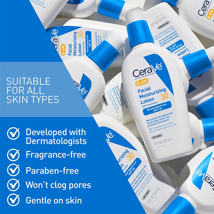 CeraVe Skincare Moisturizers Am Facial Moisturizing Lotion With Sunscreen