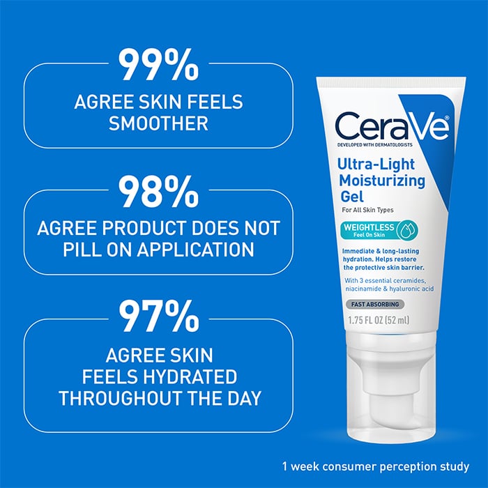 CeraVe Skincare Moisturizers Facial Moisturizers Ultra Light Gel Moisturizer