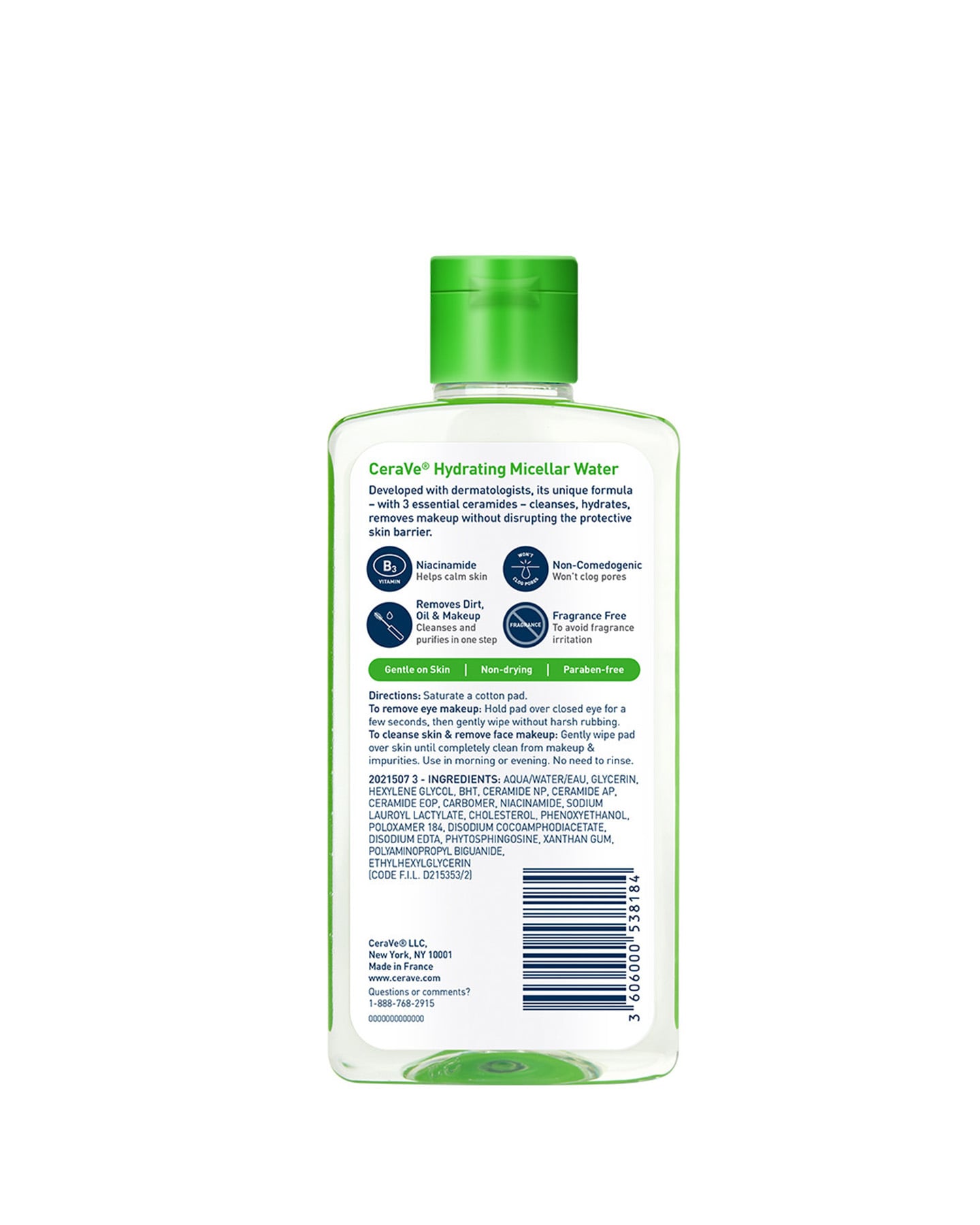CeraVe Skincare Cleansers Hydrating Micellar Water