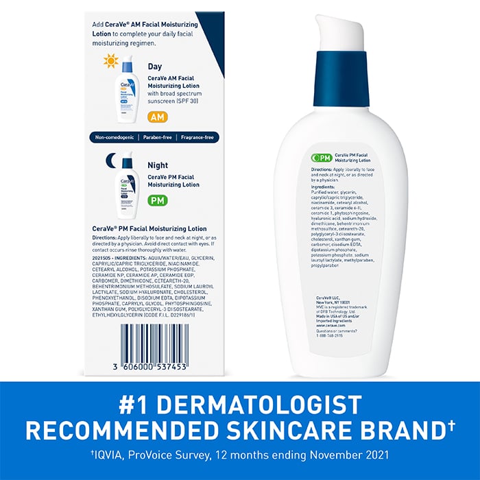 CeraVe Skincare Moisturizers Pm Facial Moisturizing Lotion